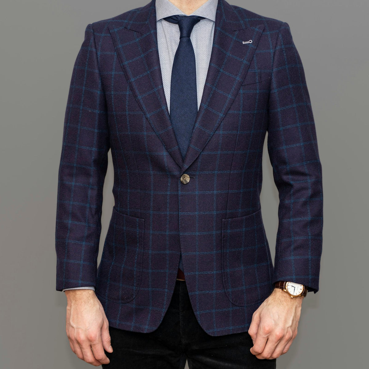 Navy Wool Blazer from High-End Wear