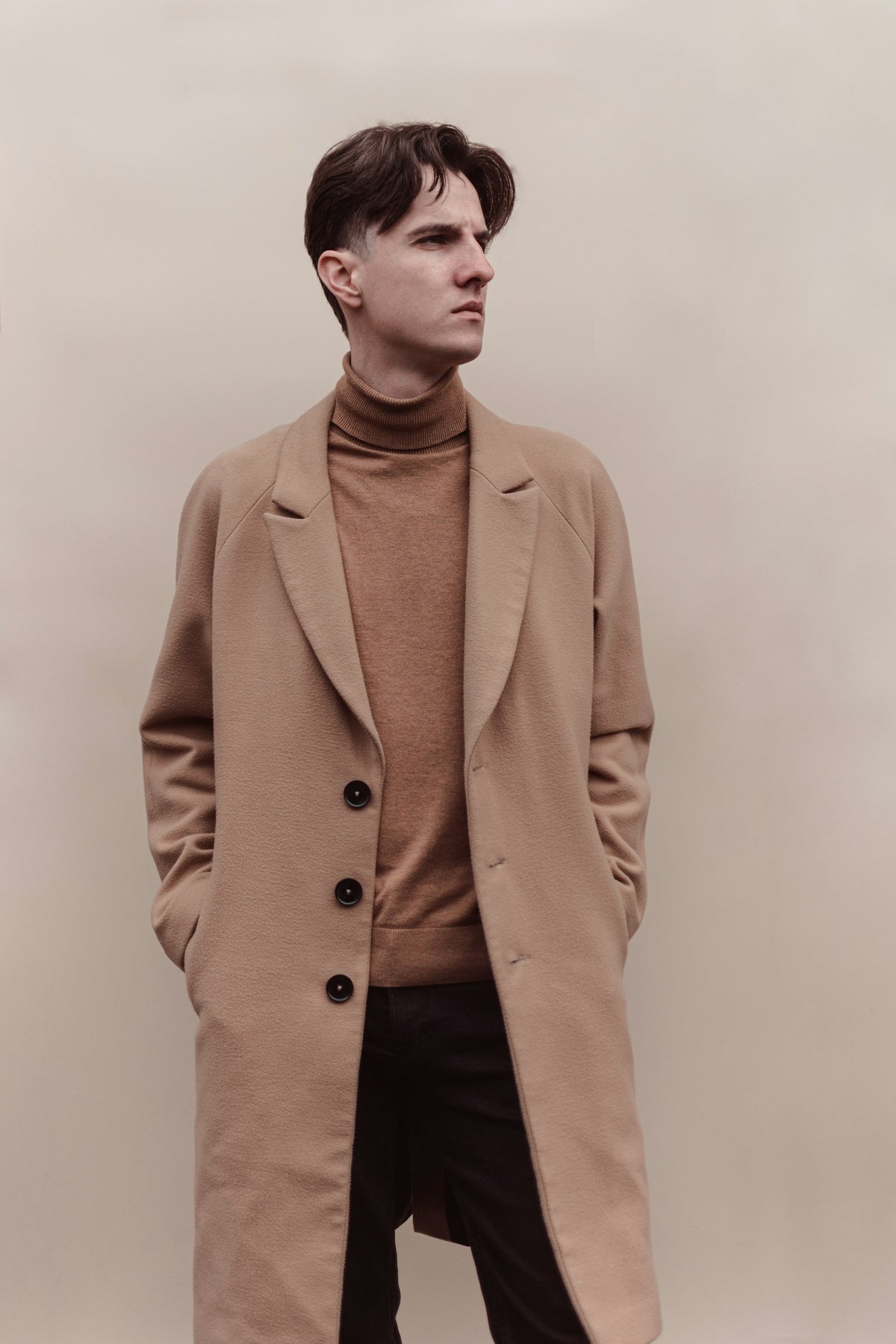 Camel Wool and Cashmere Overcoat from High-End Wear